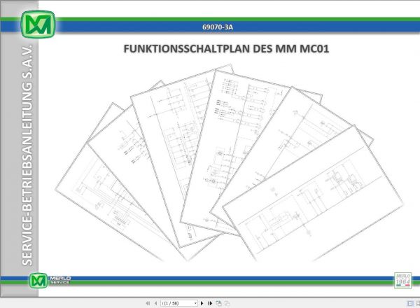 Merlo TREEMME TOOL CARRIER MM160MC Electrical Diagram DE 1