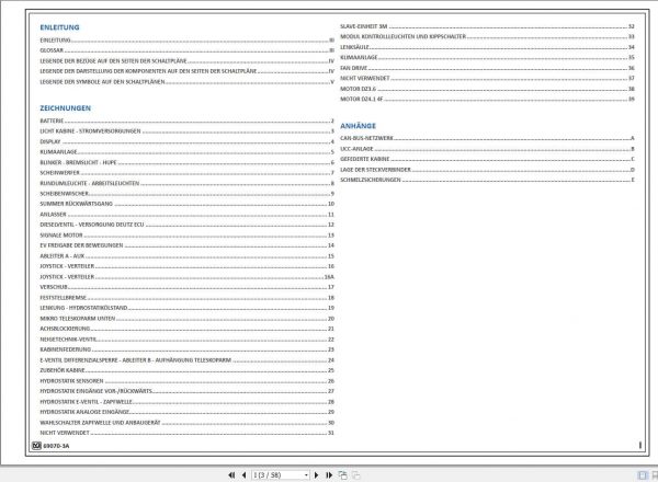 Merlo TREEMME TOOL CARRIER MM160MC Electrical Diagram DE 2