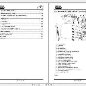 Renault Tractor Agriculture Ares540550610620630640 User And Maintenance Manual En 2