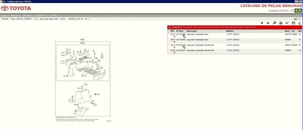 Toyota EPC Brazil 05.2021 Spare Parts Catalog 10 1