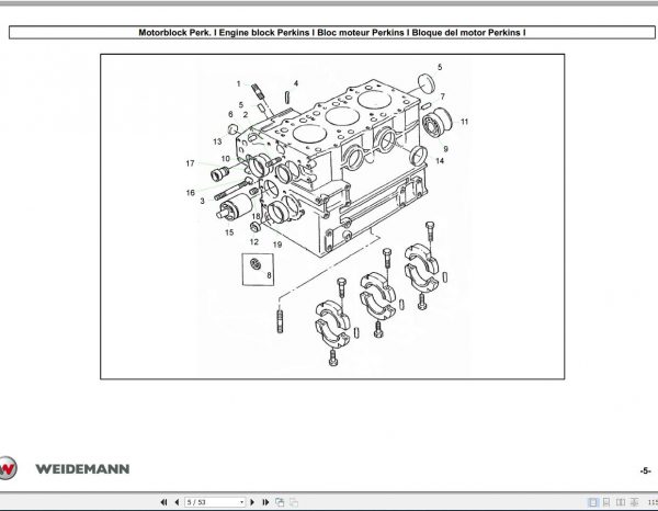 Weidemann Engine Perkins 103 11 Parts List DEFRESEN 2