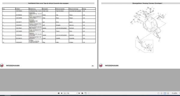 Weidemann Engine Perkins 104 22 Parts List DEFRESEN 2