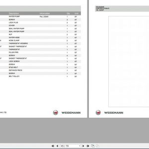 Weidemann Engine Perkins 404C-15 1.0 Spare Parts List DE+FR+EN Weidemann Engine Perkins 404C 15 1.0 Spare Parts List Defren 2