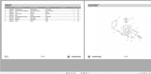 Weidemann Engine Perkins 404F 22T 1.0 Spare Parts List ITESEN 2
