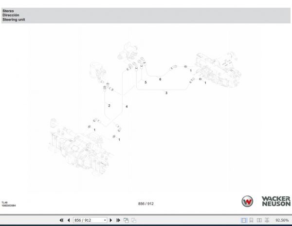 Weidemann Telehandler TH522 TL48 1.0 Spare Parts List ENDEFR 3