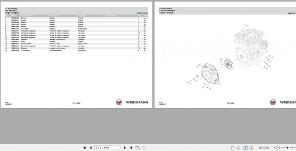 Weidemann Telescopic Loader 3080LP T RL50 1.0 Spare Parts List ENITES 2