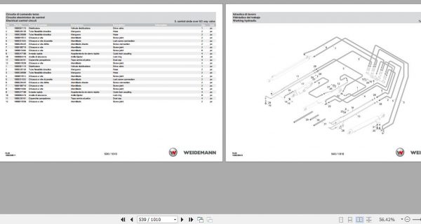 Weidemann Telescopic Loader 4080LP T RL60 1.0 Spare Parts List ENITES 3