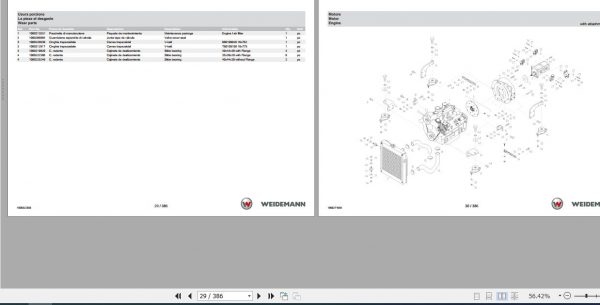 Weidemann Wheel Loader 1130CX30 1.0 Spare Parts List ENITES 2