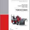 Weidemann Wheel Loader 1130CX30 11xxCX 1.0 Spare Parts List ITESEN 1