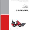 Weidemann Wheel Loader 1150CX30 11xxCX 1.0 Spare Parts List DEFREN 1