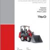 Weidemann Wheel Loader 1160 RL20 1.0 Spare Parts List DEFREN 1