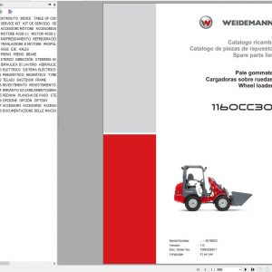Weidemann Wheel Loader 1160CC30 1.0 Spare Parts List ENITES 1