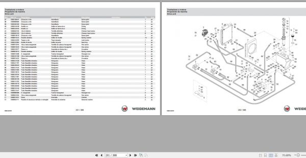 Weidemann Wheel Loader 1230CX30 1.0 Spare Parts List ENITES 2