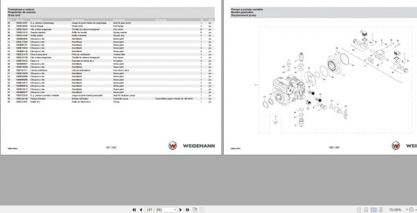 Weidemann Wheel Loader 1240CX35LP Spare Parts List ENITES 2