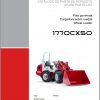 Weidemann Wheel Loader 1770CX50 1770CX 1.0 Spare Parts List ITESEN 1