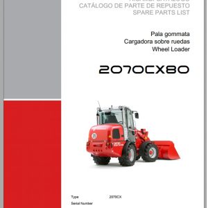 Weidemann Wheel Loader 2070CX80 2070CX 1.0 Spare Parts List ITESEN 1