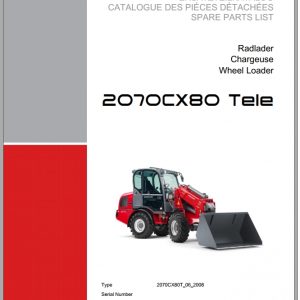 Weidemann Wheel Loader 2070CX80 TELE 2070CX80T 06 2008 1.0 Spare Parts List DEFREN 1