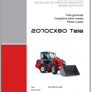 Weidemann Wheel Loader 2070CX80 TELE 2070CX80T 06 2008 1.0 Spare Parts List ITESEN 1