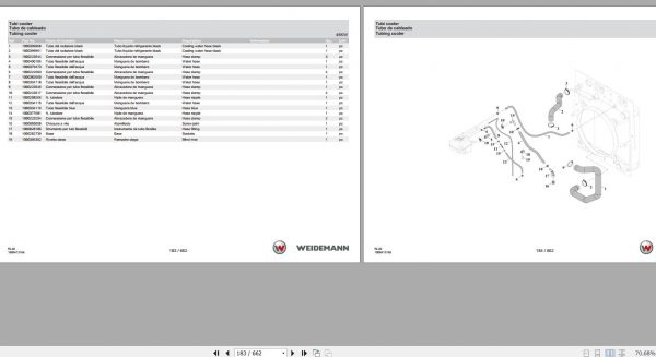 Weidemann Wheel Loader 2080 StageV RL40 Spare Parts List ENITES 2