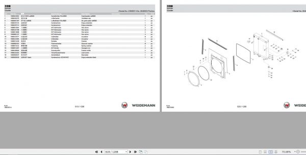 Weidemann Wheel Loader 2080 T RL40 1.0 Spare Parts List ENDEZH 3