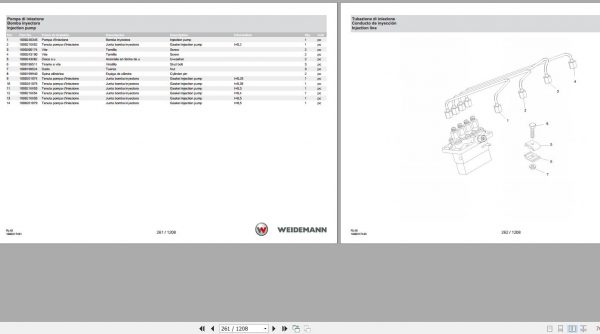 Weidemann Wheel Loader 2080 T RL40 1.0 Spare Parts List ENITES 2