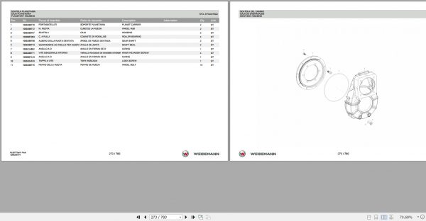 Weidemann Wheel Loader 4080 Tele RL60T TierIV Final 1.0 Spare Parts List ITESEN 2 1