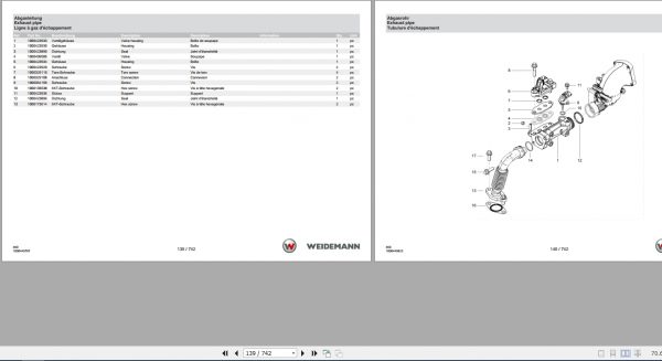 Weidemann Wheel Loader 4080LP StageV RL60 Spare Parts List ENDEFR 2
