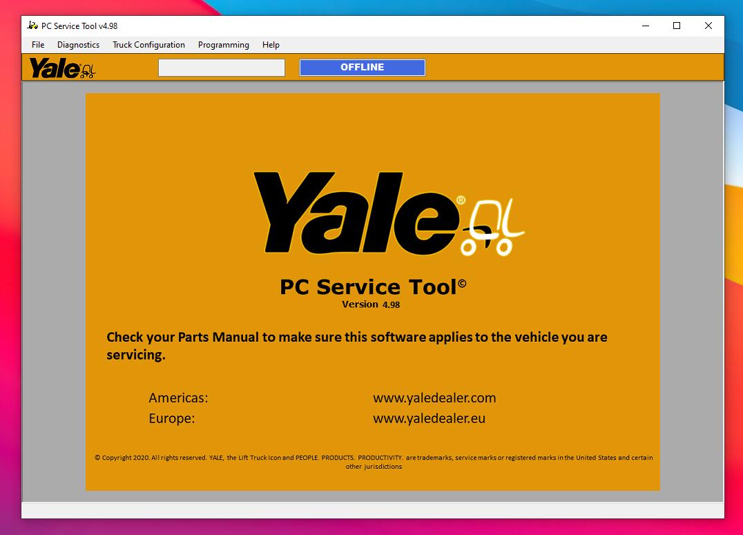 Yale PC Service Tool v4 1