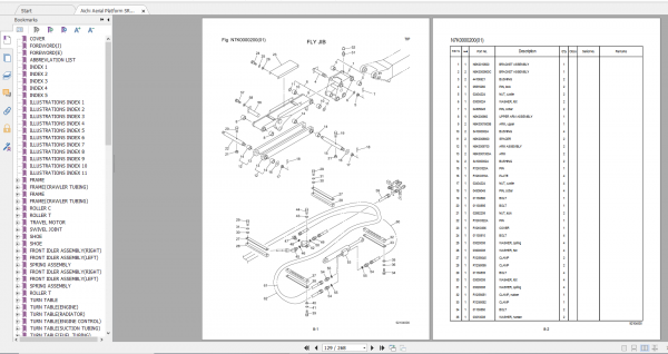 Aichi Aerial Platform SR12BJ SR12BJ ISR40B ISR40BJ SRE TRE PA00038Bold Part List En 3