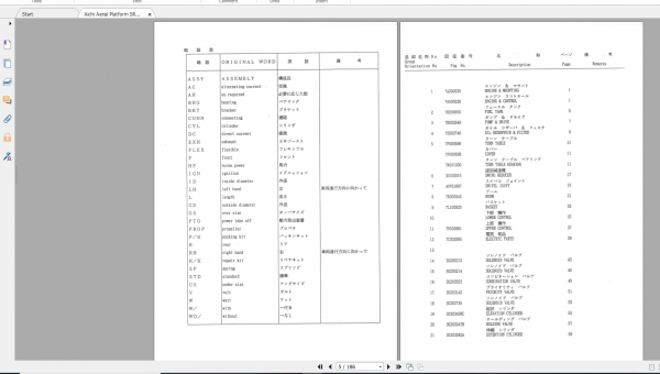 Aichi Aerial Platform SR182 ISR602 AB STA00015 Part List En 2