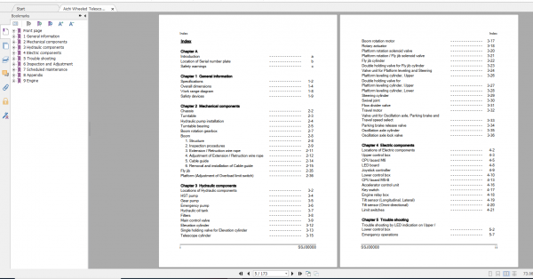Aichi Aerial Work Platform SP12C 14CJ 400C 460CJ SSJ00003 Rev2 Service Manual En 2