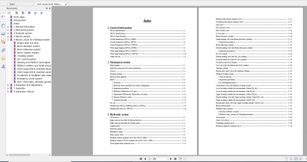 Aichi Aerial Work Platform SP18A 21A 21AJ SME124B 719281 and after Service Manual En 2