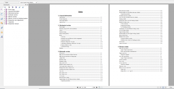 Aichi Aerial Work Platform SP25B SME127C 719281 and after Service Manual En 2