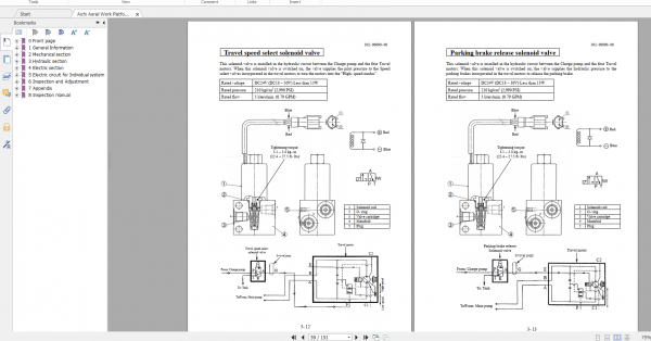 Aichi Aerial Work Platform SP25B SME127C 719281 and after Service Manual En 3