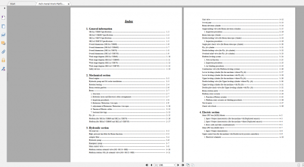 Aichi Aerial Work Platform SR18A 21A SR18AJ 21AJ SME125B 719281 and after Service Manual En 2