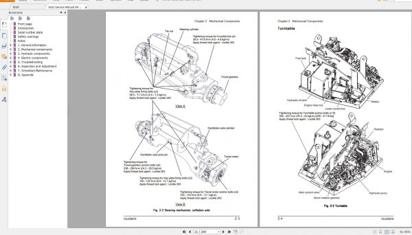 Aichi Parts List Operator Manual Service Manual DVD 9