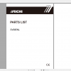 Aichi Scissor Lift Platform SV08ENL PG00504 Part List En 1
