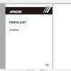 Aichi Scissor Lift Platform SV08EWL PG00505 Part List En 1