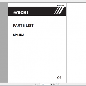 Aichi Wheeled Telescopic SP14DJ PG00585A Part List En 1