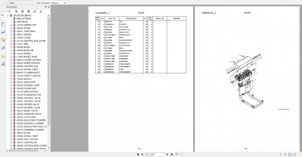 Aichi Wheeled Telescopic SP14DJ PG00585A Part List En 3