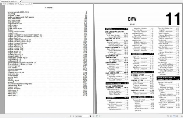 BMW X5 E70 2006 2013 Workshop Manual 1