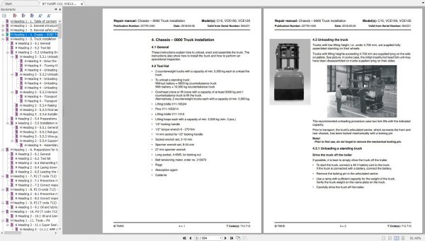 BT Forklift C15 VCE125 VCE150 227761 040 Repair Manual 2018 EN 2
