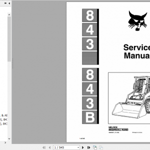 Bobcat Melroe Ingersoll Rand 843 Loader Service Manual 6566091 1
