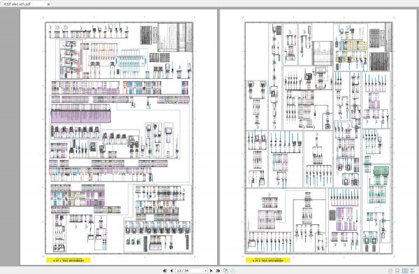 CAT Backhoe Loader 432F 444F Electrical Hydraulic Schematics 3