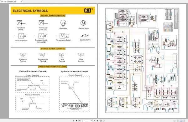 CAT Backhoe Loader 432F 444F Electrical Hydraulic Schematics 4
