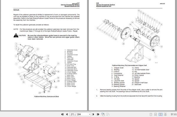 CAT Blast Hole Drill MD6640 Operation Maintenance Manual BI652203 4