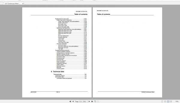 CAT Continuous Miner 2.98GB Full Models Operation Maintenance Manuals PDF DVD 5