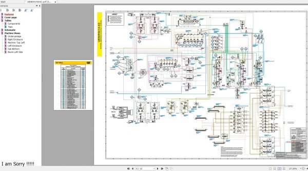 CAT Hydraulic Mining Shovel 6020B Electrical Hydraulic System Schematics Updated 2021 4