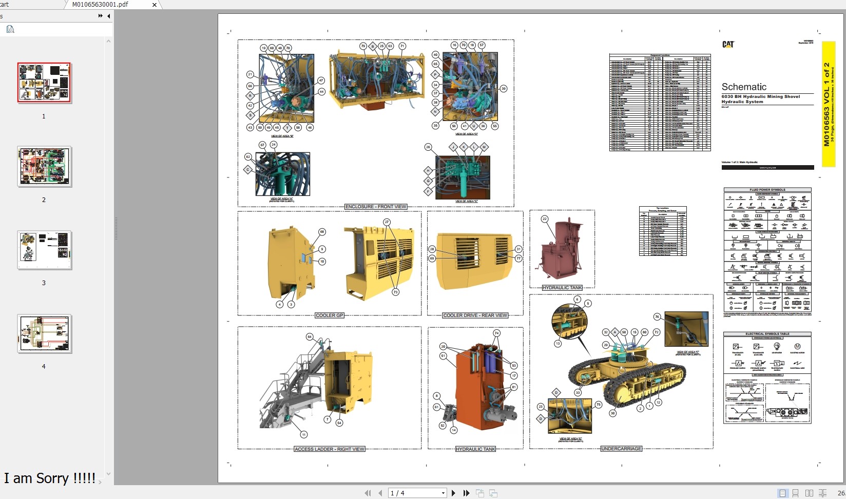 CAT Hydraulic Mining Shovel 6030 Hydraulic System Schematics Updated 11.2020 3