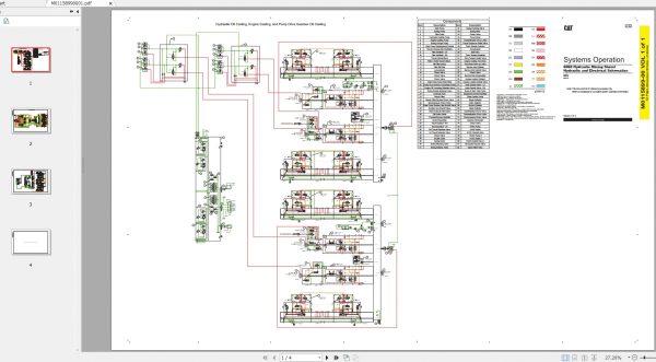 CAT Hydraulic Mining Shovel 6060 Electrical Hydraulic System Schematics Updated 2020 1